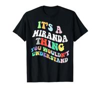 Retro Groovy It's a Miranda Thing You Wouldnt Understand Value Graphic T-Shirt