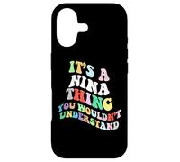 Retro Groovy Its a Nina Thing You Wouldnt Understand Case for iPhone 17