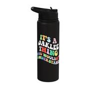 Retro Groovy Its a Oaklee Thing You Wouldnt Understand Stainless Steel Insulated Water Bottle