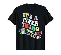 Retro Groovy It's a Piper Thing You Wouldnt Understand Value Graphic T-Shirt