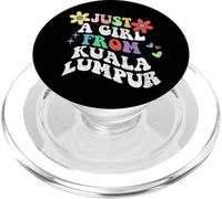 Retro Groovy Just A Girl From Kuala Lumpur Mother's Day 2023 PopSockets PopGrip for MagSafe