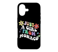 Retro Groovy Just A Girl From Monaco Funny Mother's Day 2023 Case for iPhone 17