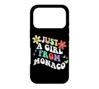 Retro Groovy Just A Girl From Monaco Funny Mother's Day 2023 Case for iPhone 17 Pro