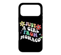 Retro Groovy Just A Girl From Monaco Funny Mother's Day 2023 Case for iPhone 17 Pro Max
