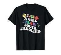 Retro Groovy Just A Girl from South Carolina Mother's Day Value Graphic T-Shirt