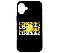 Retro Groovy Lemons Lemonade Lemon Lover Lemonade Crew Case for iPhone 16 Plus