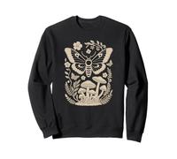 Retro Groovy Mushroom Butterfly Botanical Nature Lovers Sweatshirt