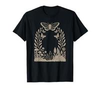 Retro Groovy Mushroom Butterfly Botanical Nature Lovers T-Shirt