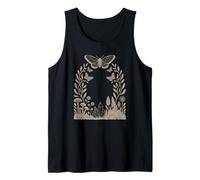 Retro Groovy Mushroom Butterfly Botanical Nature Lovers Tank Top