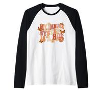 Retro Groovy My Immune System is A Hoe Butterfly Raglan Baseball Tee