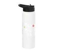 Retro Groovy Relax Lucero is Here Funny Mother's Day Name Stainless Steel Insulated Water Bottle