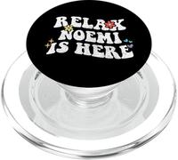 Retro Groovy Relax Noemi Is Here Funny Mother's Day Name PopSockets PopGrip for MagSafe