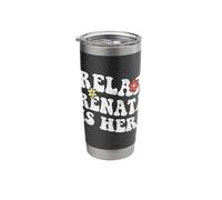 Retro Groovy Relax Renata is Here Funny Mother's Day Name Stainless Steel Insulated Tumbler