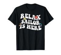 Retro Groovy Relax Sailor is Here Funny Mother's Day Name T-Shirt