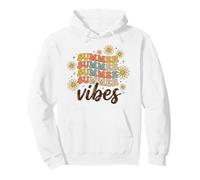Retro Groovy Summer Vibes For Women Men Kids Summer Vacation Pullover Hoodie
