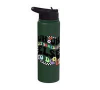 Retro Groovy Uh Uh Get Somebody Else to Do It Funny Women Stainless Steel Insulated Water Bottle