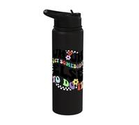 Retro Groovy Uh Uh Get Somebody Else to Do It Funny Women Stainless Steel Insulated Water Bottle