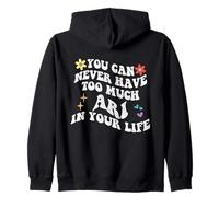 Retro Groovy You Can Never Have Too Much Ari In Your Life Zip Hoodie
