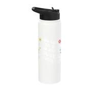 Retro Groovy You Can Never Have Too Much Augustina in Your Stainless Steel Insulated Water Bottle