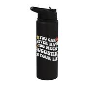 Retro Groovy You Can Never Have Too Much Augustine in Your Stainless Steel Insulated Water Bottle