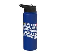 Retro Groovy You Can Never Have Too Much Berlin in Your Life Stainless Steel Insulated Water Bottle