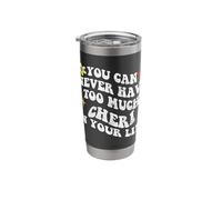 Retro Groovy You Can Never Have Too Much Cheri in Your Life Stainless Steel Insulated Tumbler
