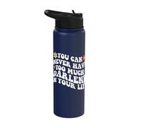 Retro Groovy You Can Never Have Too Much Darlene in Your Stainless Steel Insulated Water Bottle