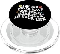 Retro Groovy You Can Never Have Too Much Gabriela In Your PopSockets PopGrip for MagSafe