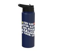 Retro Groovy You Can Never Have Too Much Harleen in Your Stainless Steel Insulated Water Bottle