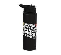 Retro Groovy You Can Never Have Too Much Honesty in Your Stainless Steel Insulated Water Bottle