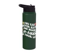 Retro Groovy You Can Never Have Too Much Jo-Anne in Your Stainless Steel Insulated Water Bottle