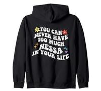 Retro Groovy You Can Never Have Too Much Nessa In Your Life Zip Hoodie