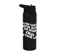 Retro Groovy You Can Never Have Too Much Phil in Your Life Stainless Steel Insulated Water Bottle