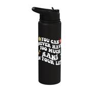 Retro Groovy You Can Never Have Too Much Rani in Your Life Stainless Steel Insulated Water Bottle