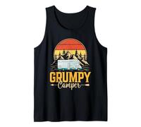 Retro Grumpy Camper Vintage Traveler Traveling Camping Tank Top