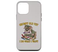 Retro GRUMPY OLD VET DO WHAT WANT Eat Crayons Dad Bod Proud Case for iPhone 12 mini