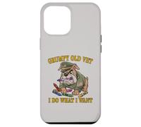 Retro GRUMPY OLD VET DO WHAT WANT Eat Crayons Dad Bod Proud Case for iPhone 12 Pro Max