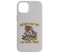 Retro GRUMPY OLD VET DO WHAT WANT Eat Crayons Dad Bod Proud Case for iPhone 14 Plus