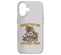Retro GRUMPY OLD VET DO WHAT WANT Eat Crayons Dad Bod Proud Case for iPhone 17