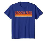 Retro Grunge Lincoln Park Chicago T-Shirt, Youth, Royal Blue, 2T