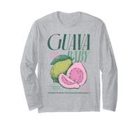 Retro Guava Baby Tropical Fruit Hawaii Summer Paradise Beach Long Sleeve T-Shirt