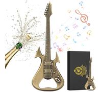 Retro Guitar Bottle Opener with Gift Box, Bronze Beer Gifts for Dad, Guitar Shaped Beer Opener, Home Bar Accessories, Novel Gift for Men Women, Birthday Christmas Gifts for Guitar Player Music Fans