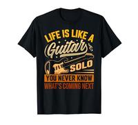 Retro Guitar Lover - Life Is Like A Guitar Solo T-Shirt