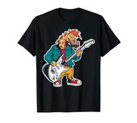 Retro Guitar Rock Music of Cute Giraffe T-Shirt