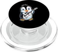 Retro Guitar Rock Music of Cute Penguin PopSockets PopGrip for MagSafe