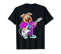 Retro Guitar Rock Music of Cute Pig T-Shirt