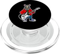 Retro Guitar Rock Music of Cute Rhino PopSockets PopGrip for MagSafe