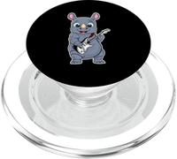 Retro Guitar Rock Music of Cute Rhino PopSockets PopGrip for MagSafe