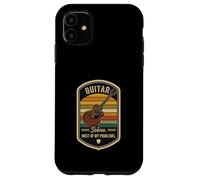 Retro Guitar Solves Most Of My Problems Funny Guitarist Case for iPhone 11