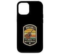 Retro Guitar Solves Most Of My Problems Funny Guitarist Case for iPhone 12/12 Pro